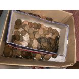 TRAY OF PRE DECIMAL HALFPENNIES AND PENNIES