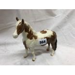 BESWICK GLOSS PINTO SCEWBALD HORSE