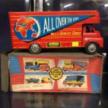 BOXED MECHANICAL PULL ALONG TOY OF THE ROYAL TRANSPORT NO.