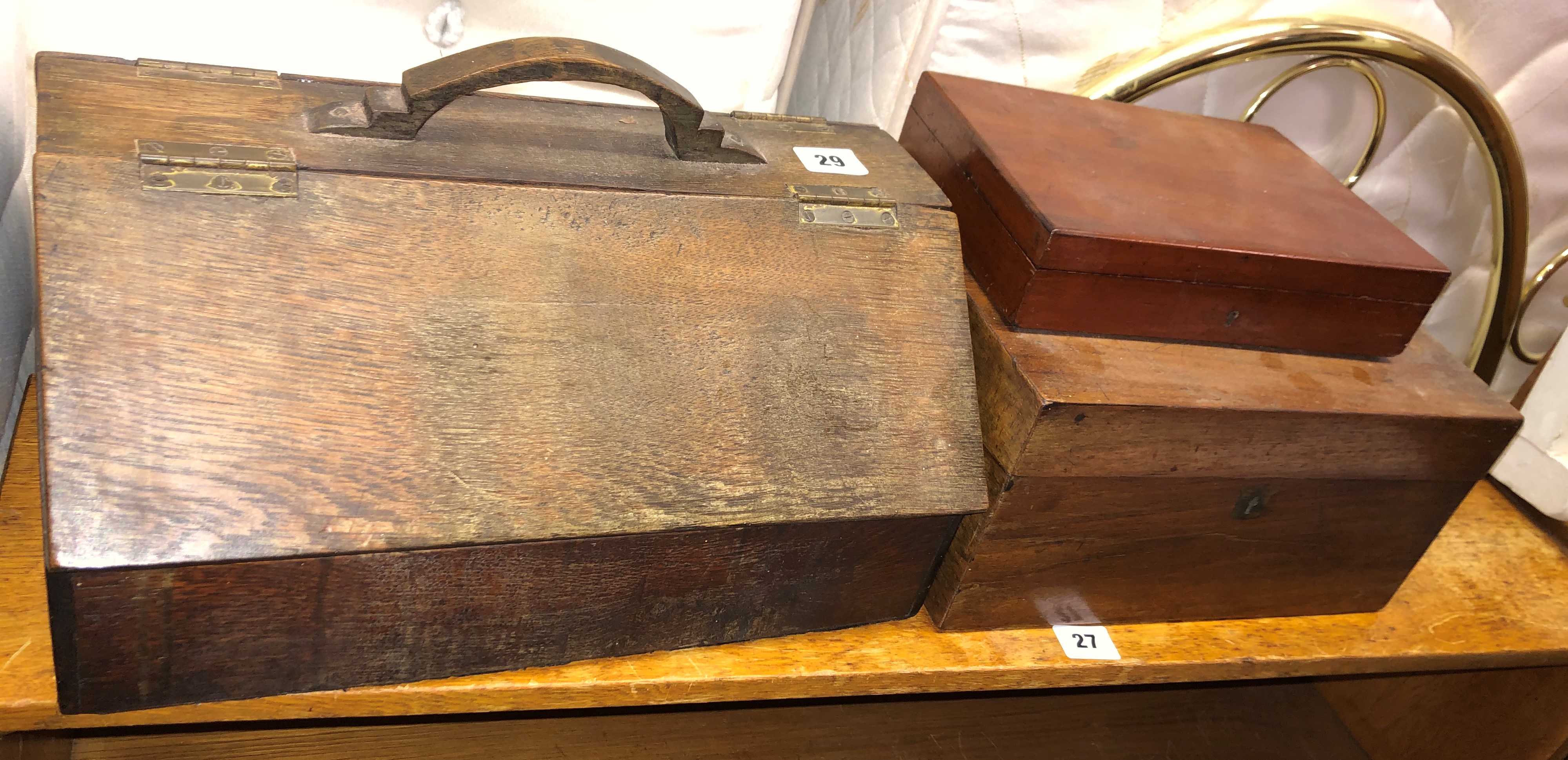 SMALL 19TH CENTURY MAHOGANY BOX,