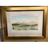 SOUTH EDITION PRINT OF THE VIEW IN SOUTH OF FRANCE BY HRH PRINCE OF WALES (NUMBER 20) FRAMED AND