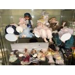 SELECTION OF PORCELAIN AND PLASTIC HEADED DRESS DOLLS INC.