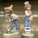 TWO NAO SPANISH PORCELAIN FIGURES 555 AND ONE OTHER