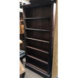 NARROW VICTORIAN BOOKCASE ON BUN FEET