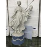 BOXED WEDGWOOD LIMITED EDITION CLASSICAL NEWS FIGURE MELPOMENE WITH CERTIFICATE 27.