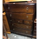 STAG MINSTREL SEVEN DRAWER TALL CHEST H 112 W 82 D 47CM APPROX
