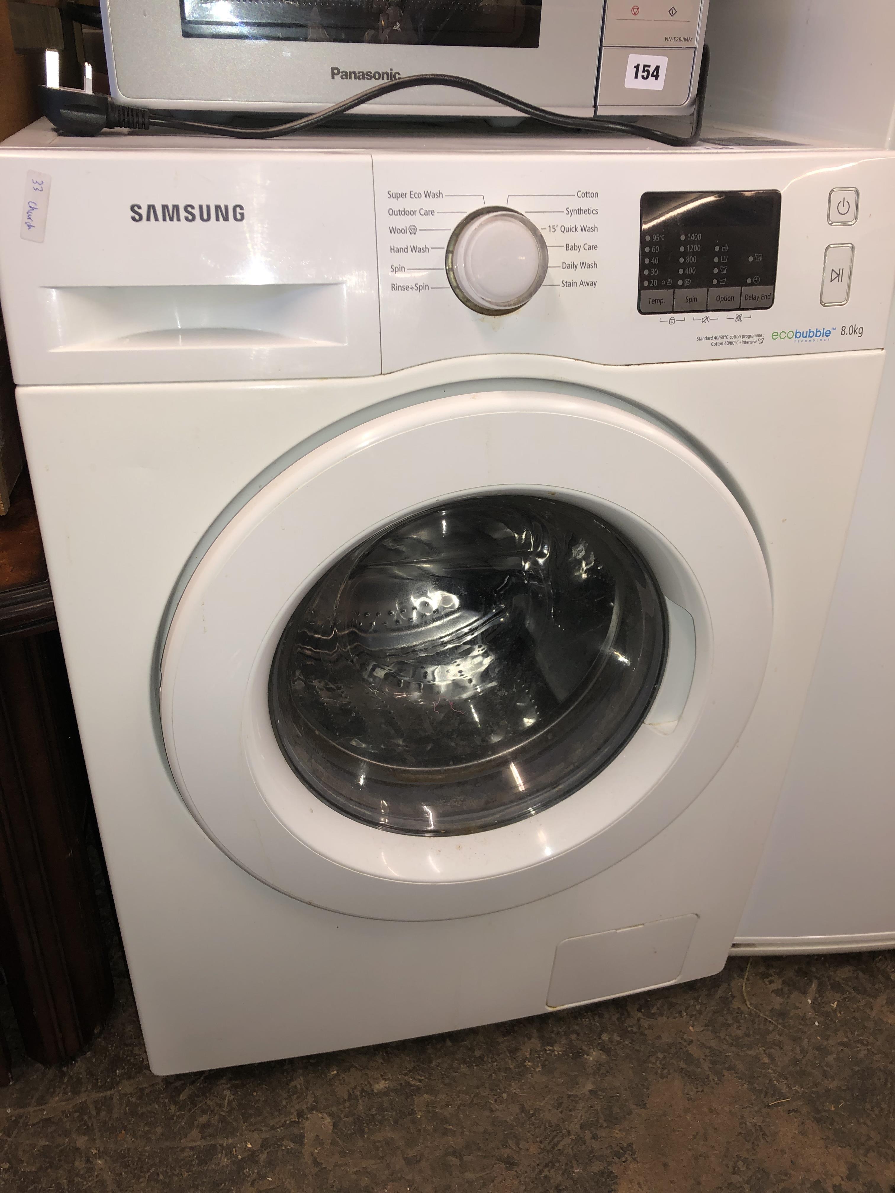 SAMSUNG ECOBUBBLE 8KG WASHING MACHINE