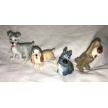 WADE LADY AND THE TRAMP FIGURES