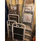 11 SETS OF ALUMINIUM STEP LADDERS