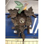 BAVARIAN STYLE CUCKOO CLOCK WITH TWO WEIGHTS