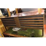 VINTAGE WALNUT CASED RADIOGRAM 51CM H X 124CM W X 50CM D