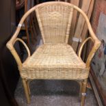 BAMBOO AND RATTAN BEDROOM CHAIR