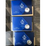 ROYAL MINT QUEEN'S DIAMOND JUBILEE PROOF BERMUDA FIVE DOLLAR COIN AND ALDERNEY FIVE POUND COIN