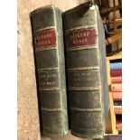 TWO VOLUMES OF DICKENS WORKS WITH TWENTY EIGHT ILLUSTRATIONS BY J MAHONEY