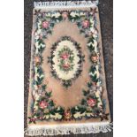 CHINESE BEIGE FLORAL FRENCH CARPET