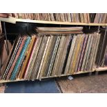 SHELF OF VINYL LPS - POP,