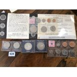 FROM POUNDS, SHILLINGS AND PENCE TO DOLLARS AND CENTS 1967, COINS OF NEW ZEALAND 1965,