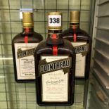 THREE BOTTLES OF COINTREAU