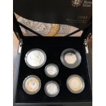 CASED 2011 SILVER PIEDFORT COIN SET