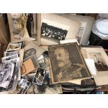 SELECTION OF EARLY 20TH CENTURY PORTRAIT PHOTOGRAPHS AND EPHEMERA