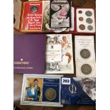 QUEEN ELIZABETH II GOLDEN JUBILEE CROWN, COMMONWEALTH GAMES COMMEMORATIVE TWO POUND GOLD COIN,