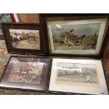 PAIR OF EQUESTRIAN HUNT PRINTS AFTER LIONEL EDWARDS F/G,