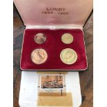 CASED 1925-1965 MARTIN COLES HARMAN LUNDY COIN ISSUE