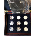 CASED QUEEN ELIZABETH II RAF COIN PROOF SET - THE HISTORY OF THE RAF FIVE POUND SILVER PROOF