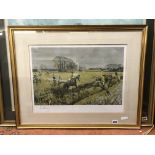 LIMITED EDITION PROOF PRINT EQUESTRIAN HUNT AFTER LIONEL EDWARDS,