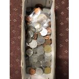 SMALL BOX OF MISCELLANEOUS MAINLY GB CURRENCY