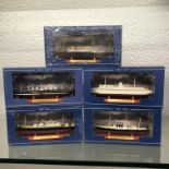 FIVE ATLAS COLLECTION SCALE MODELS OF STEAM LINERS INCLUDING SS GREAT BRITAIN