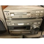 SONY MIDI STEREO CASSETTE DECK AND HI-FI COMPONENT SYSTEM WITH SPEAKERS