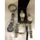 LADIES AND GENTS SEKONDA WRIST WATCHES ALONG WITH ACCURIST STAINLESS STEEL CHRONOGRAPH WRIST WATCH