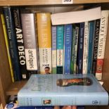 SHELF OF ANTIQUE COLLECTING AND REFERENCE BOOKS