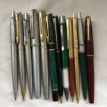 BAG OF PARKER AND OTHER PENS