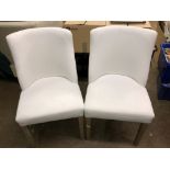 PAIR OF TUB BACKED DINING CHAIRS