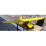 YELLOW FLYER RADIO CONTROLLED MODEL OF A SEAPLANE