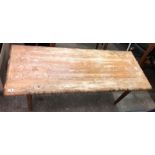 DANISH TEAK COFFEE TABLE DISTRESSED