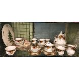 ROYAL ALBERT OLD COUNTRY ROSES BONE CHINA TEAWARES,