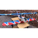 SCALE MODEL OF WAYFARER BI-PLANE (RED,