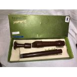 BOXED DOLMETSCH TREBLE RECORDER