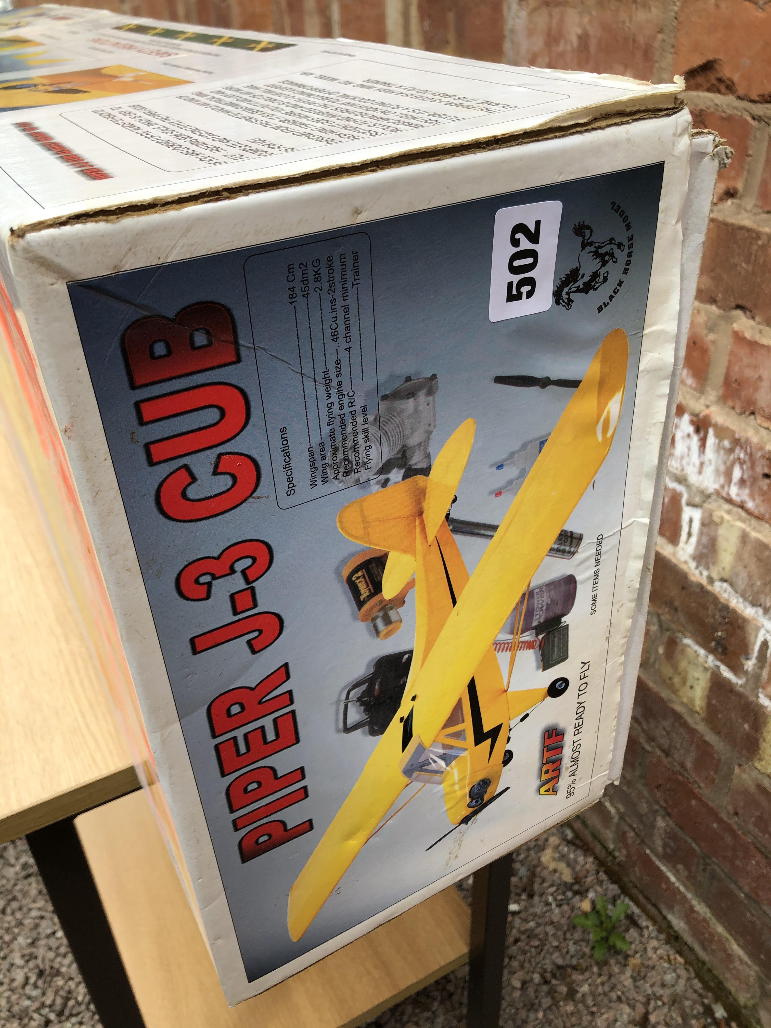 BOXED HYPER J3 CUB SEMI SCALE ALMOST READY TO FLY MODEL KIT, - Image 2 of 6