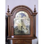 LIGHT OAK REPRODUCTION LONG CASE CLOCK