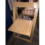 BEECH SLATTED CONCERT CHAIR