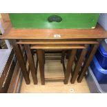 TEAK NEST OF THREE TABLES