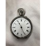 925 SILVER CASED POCKET WATCH