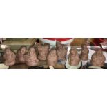 CHINESE MINIATURE REDWARE FIGURES