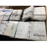 FIVE A4 BINDERS OF SCALE MODELMAKERS AIRCRAFT PLANS