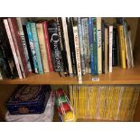 SHELF OF HARDBACK BOOKS EXPLORERS, ARTISTS,