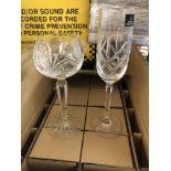 TWO BOXES OF AS NEW DRINKING GLASSES